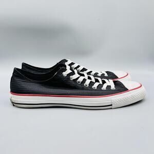 Converse Shoes Mens 13 Black White Chuck Taylor All Star Low Top Ripstop Sneaker